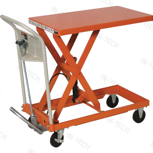 Bàn nâng thủy lực Trusco HLFA-S150 150kg màu cam